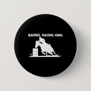 Badge Rond 5 Cm Cool Barrel Racing Art Pour Hommes Papa Horseback