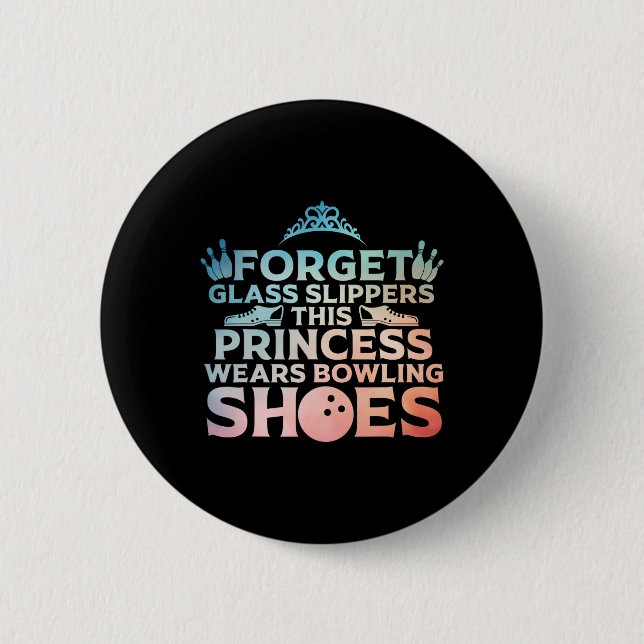 Badge Rond 5 Cm Cool Bowling Art Pour Femmes Filles Bowler Cible (Devant)