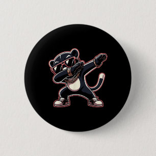 Badge Rond 5 Cm Cool Dabbing Panther Black Wear Cool Sungles