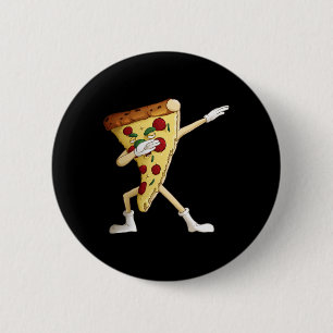 Badge Rond 5 Cm Cool Dabbing Pizza Funny Italien Pie Hip-hop Danse