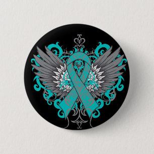 Badge Rond 5 Cm Cool du cancer de l'ovaire