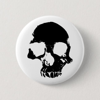 Badge Rond 5 Cm Cool effrayant de crâne de Halloween gothique