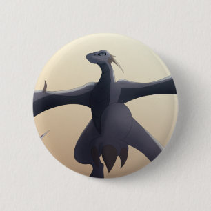 Badge Rond 5 Cm Cool Grey Wyvern