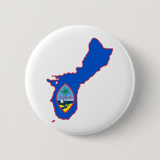 Badge Rond 5 Cm Cool Guam (Devant)