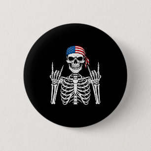 Badge Rond 5 Cm Cool Halloween Punk Rock Hommes