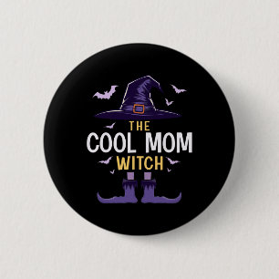 Badge Rond 5 Cm Cool Maman Halloween Witch Group Costume correspon