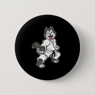 Badge Rond 5 Cm Cool MIXED MARTIAL ART Fighter Dog Taekwondo Lover