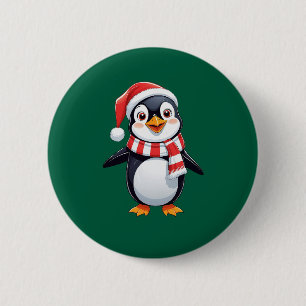 Badge Rond 5 Cm Cool Nice Funny Vert Noël Père Noël
