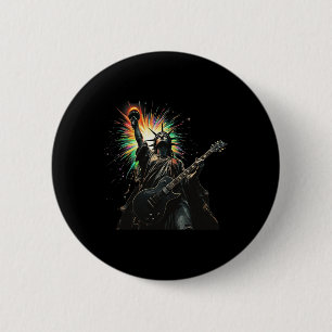 Badge Rond 5 Cm Cool Patriotique 4 juillet Statue De La Liberté Pl