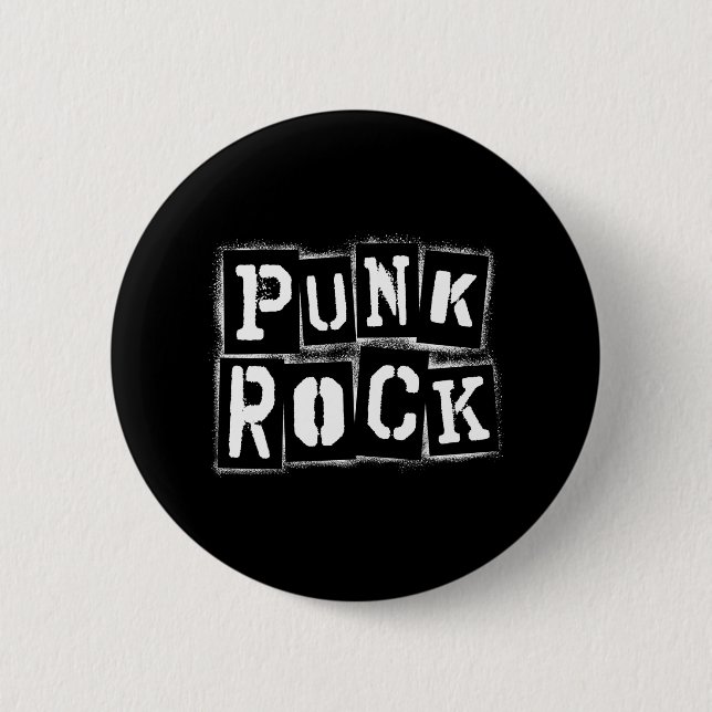 Badge Rond 5 Cm Cool Punk Rock Punkrock Hardrock Musique Rockn Rol (Devant)