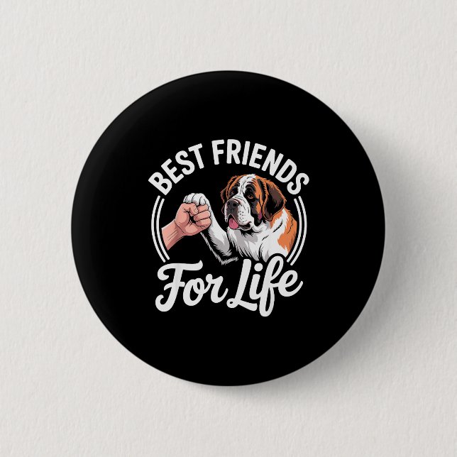 Badge Rond 5 Cm Cool Saint Bernard Costume For Men Women St. Berna (Devant)
