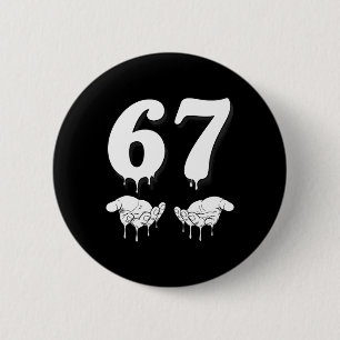 Badge Rond 5 Cm Cool Six Seven 6 7 Mème Slang Gen Alpha Costume Ma
