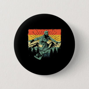 Badge Rond 5 Cm Cool Snowboard Art Hommes Femmes Snowboard Snowboa