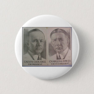 Badge Rond 5 Cm Coolidge 1922 - Dawes