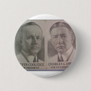 Badge Rond 5 Cm Coolidge 1922 - Dawes