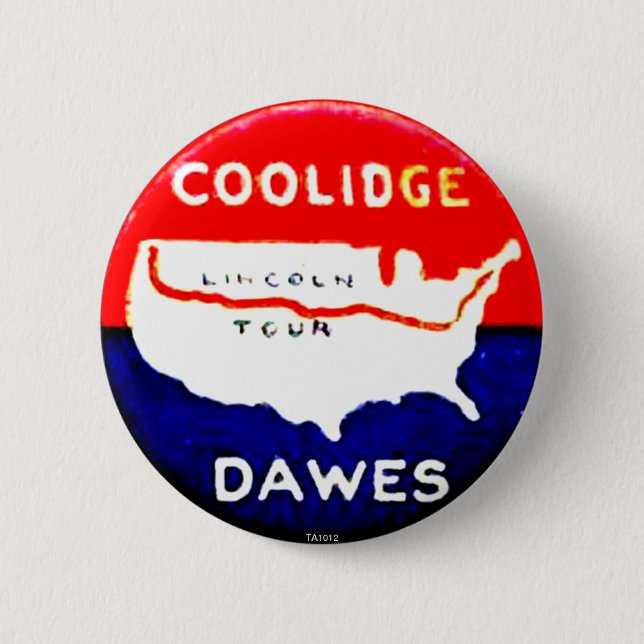 Badge Rond 5 Cm Coolidge-Dawes - bouton (Devant)