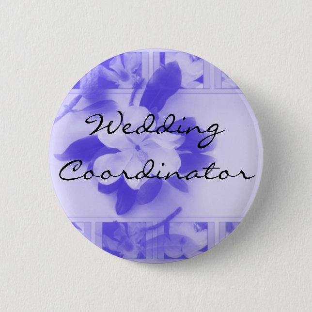 Badge Rond 5 Cm Coordonnateur de mariage (Devant)