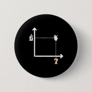 Badge Rond 5 Cm Coordonner 6 7 Drôle de professeur de mathématique