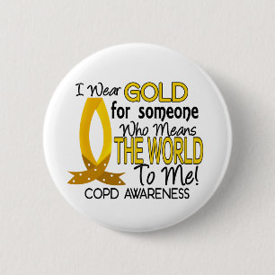 Badge Rond 5 Cm COPD signifie le monde à moi 1