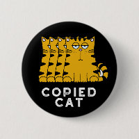 Copié Chat Funny Animal Pun Dark BG
