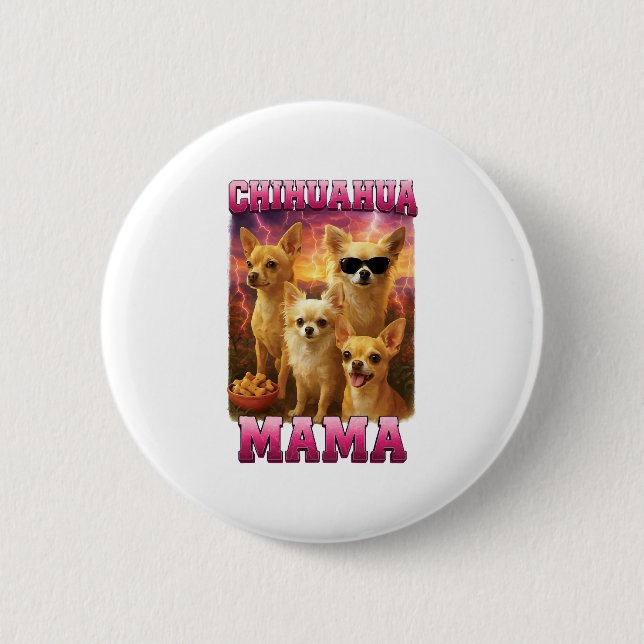 Badge Rond 5 Cm Copie Copie Chihuahua (Devant)