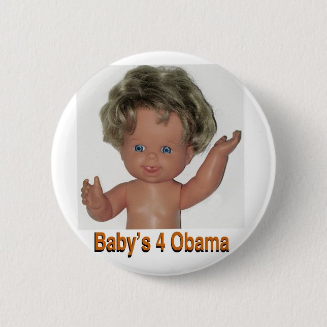 Badge Rond 5 Cm Copie douce 2 de Babys 4 Obama (Devant)