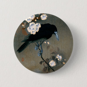 Badge Rond 5 Cm Copie japonaise vintage de bois de graveur de
