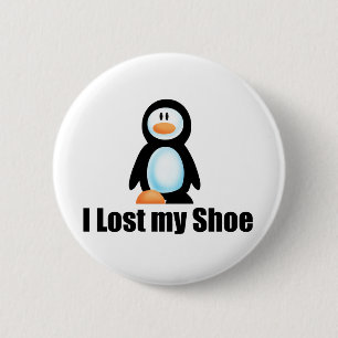 Badge Rond 5 Cm Copie perdue de chaussure de pingouin
