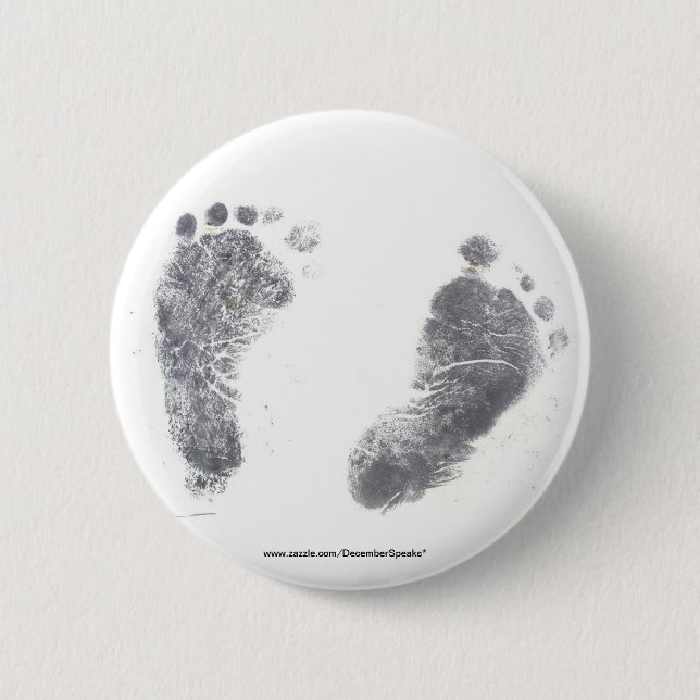 Badge Rond 5 Cm Copies de pied (Devant)