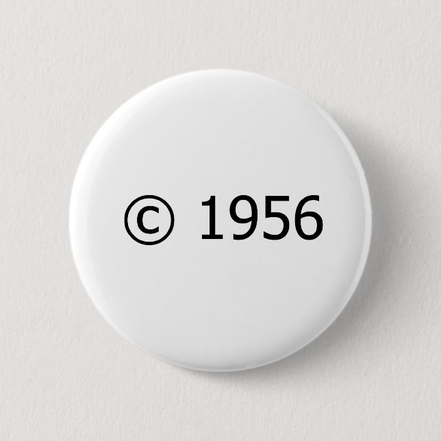 Badge Rond 5 Cm Copyright 1956 (Devant)