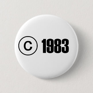 Badge Rond 5 Cm Copyright 1983
