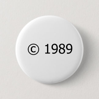 Badge Rond 5 Cm Copyright 1989