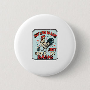 Badge Rond 5 Cm Coq drôle gravure vintage design de t-shirt (2)_1