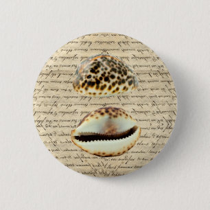 Badge Rond 5 Cm Coques de cowrie