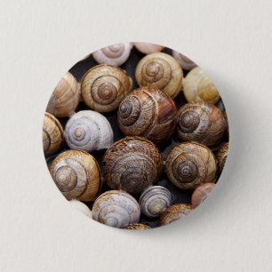 Badge Rond 5 Cm Coques des escargots