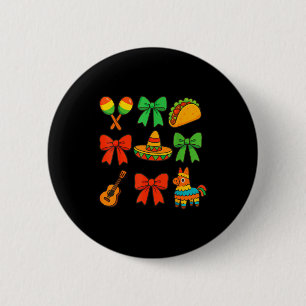 Badge Rond 5 Cm Coquette arc mexicain cinq de mayo