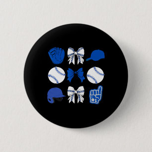 Badge Rond 5 Cm Coquette Bleue Féminine Vendre Softll Femmes Fille