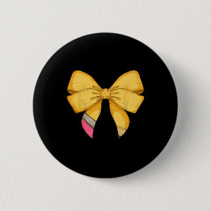 Badge Rond 5 Cm Coquette Bow Étudiante De Retour À L'École Heureux