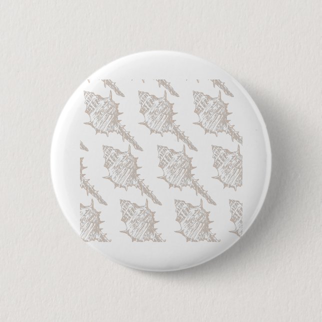 Badge Rond 5 Cm Coquillage élégant motif (Devant)