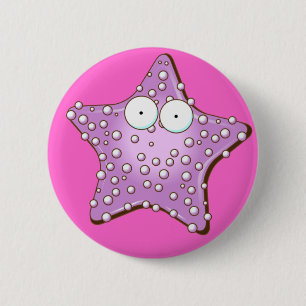 Badge Rond 5 Cm Coquillages
