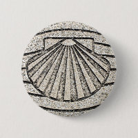 Coquille d'EL Camino, trottoir, Espagne