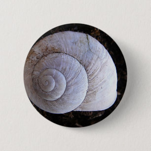 Badge Rond 5 Cm Coquille d'escargot cool