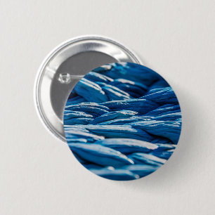 Badge Rond 5 Cm Corde bleue