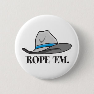Badge Rond 5 Cm Corde'em cowboy