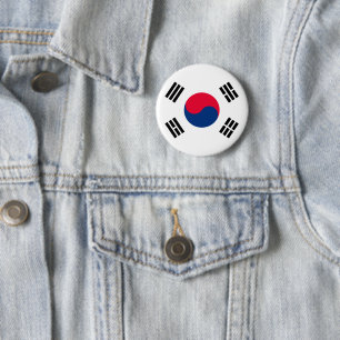 Badge Rond 5 Cm Corée du Sud