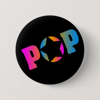 BADGE ROND 5 CM COREY TIGER 1980 RETRO POP DISCO STAR