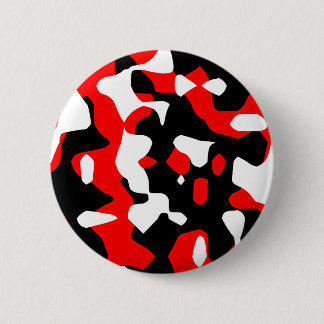 Badge Rond 5 Cm Corey Tiger 80s Rétro Camouflage Rouge (Camo)