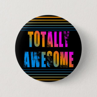 Badge Rond 5 Cm COREY TIGER 80s RETRO TOTALEMENT STRIPES INTÉRESSA