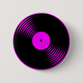 Badge Rond 5 Cm Corey Tiger 80s Retro Vintage Vinyl Record Pin