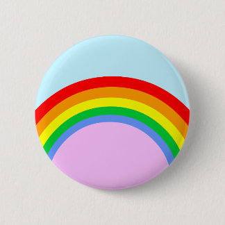 Badge Rond 5 Cm Corey Tiger 80s Vintage Arc-en-ciel
